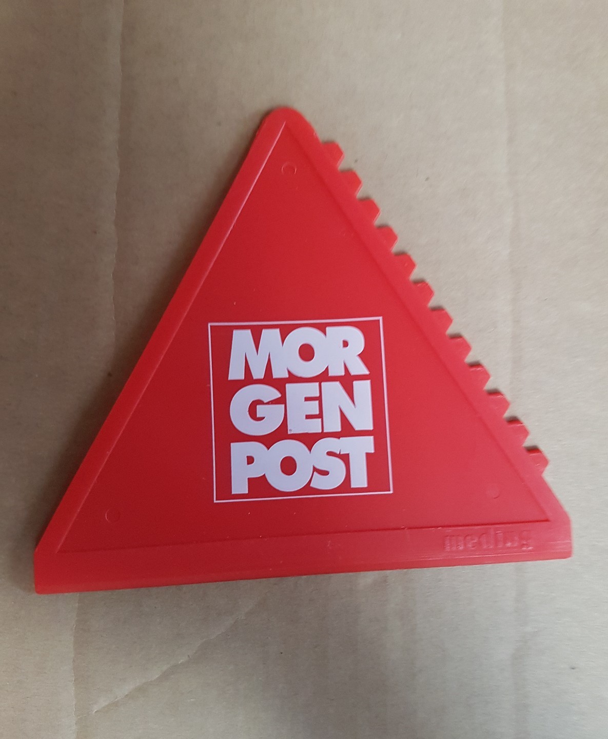 Ice Scraper with Advertising Morning Post