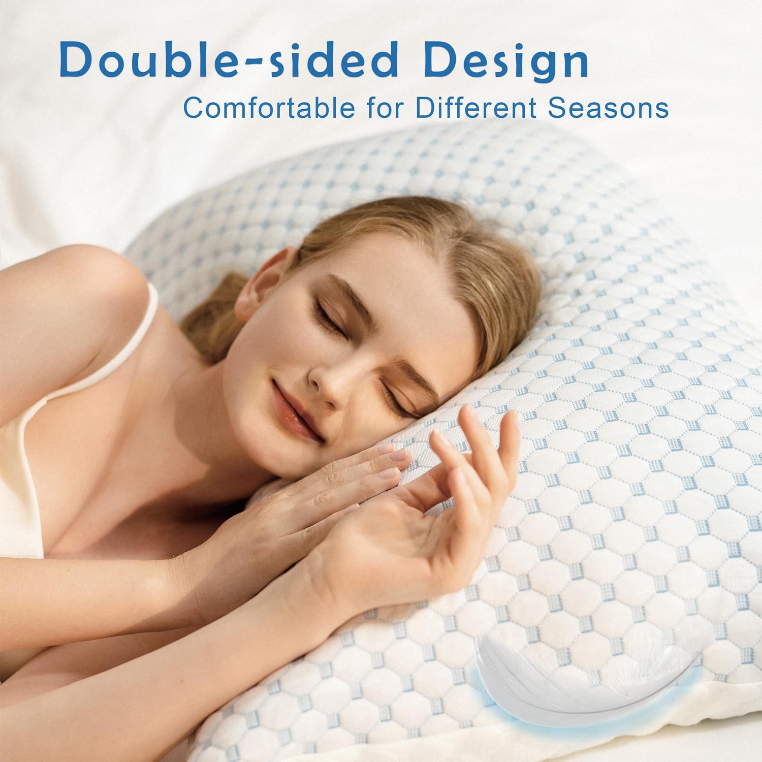 Premium Adjustable Shredded Memory Foam Pillow Suitable for Side Back
