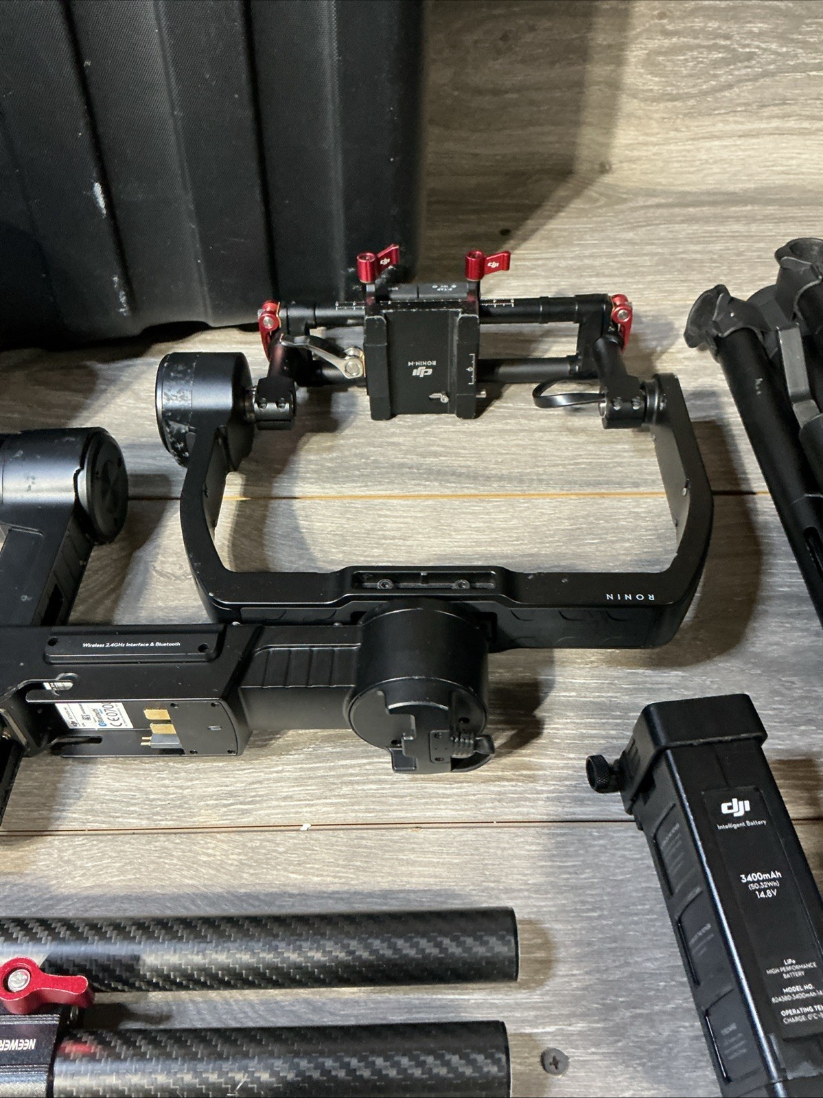 DJI Ronin M Gimbal Camera Stabilizer With Battery Remote Stand - Tested No Chrgr