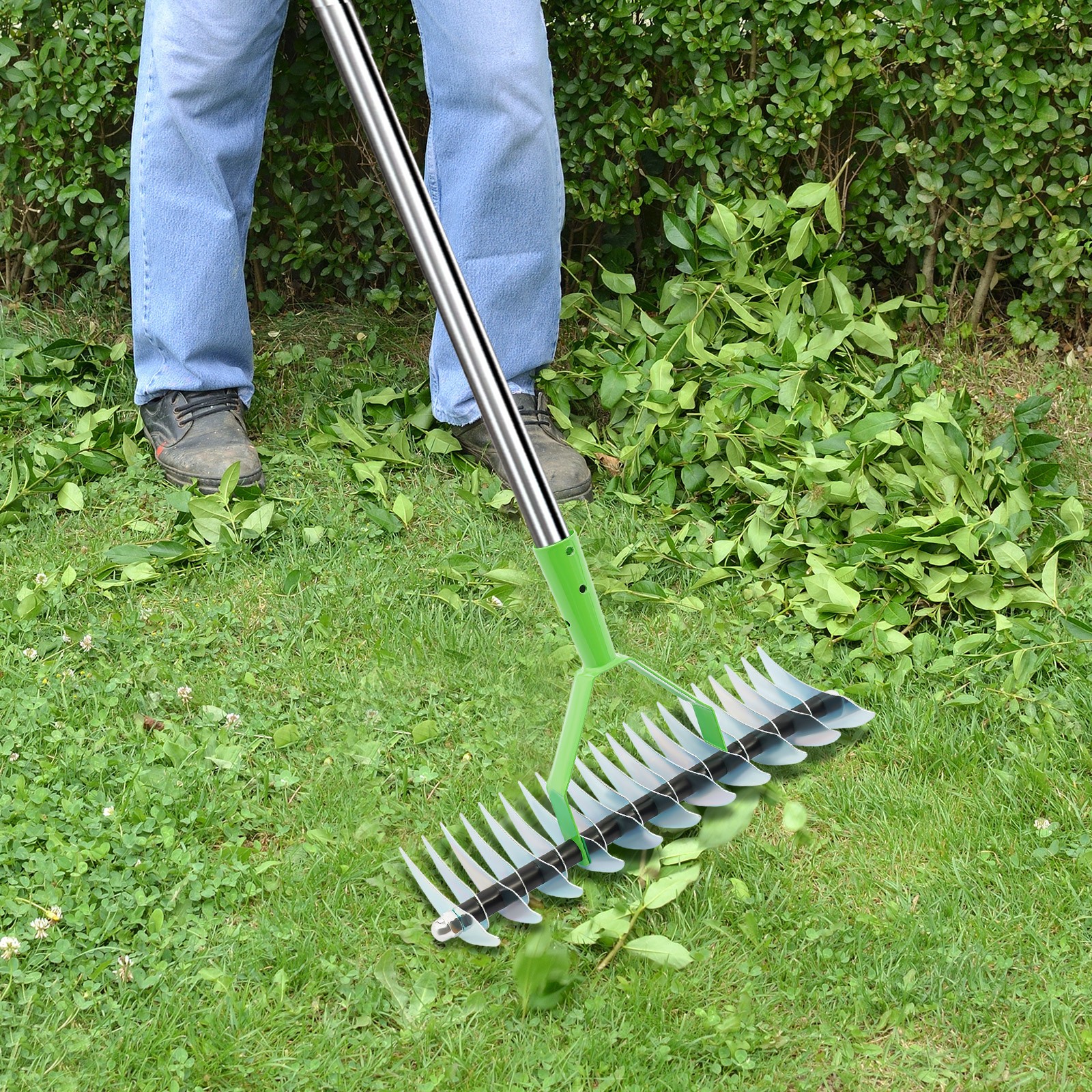 Thatch Rake Head Versatile Grass Grooming Rake Head for Cleaning Dead Grass