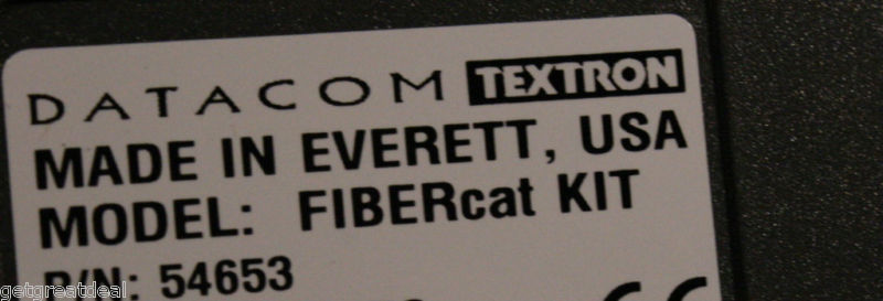 Datacom Textron FIBERcat Optical Loss Measurement Set