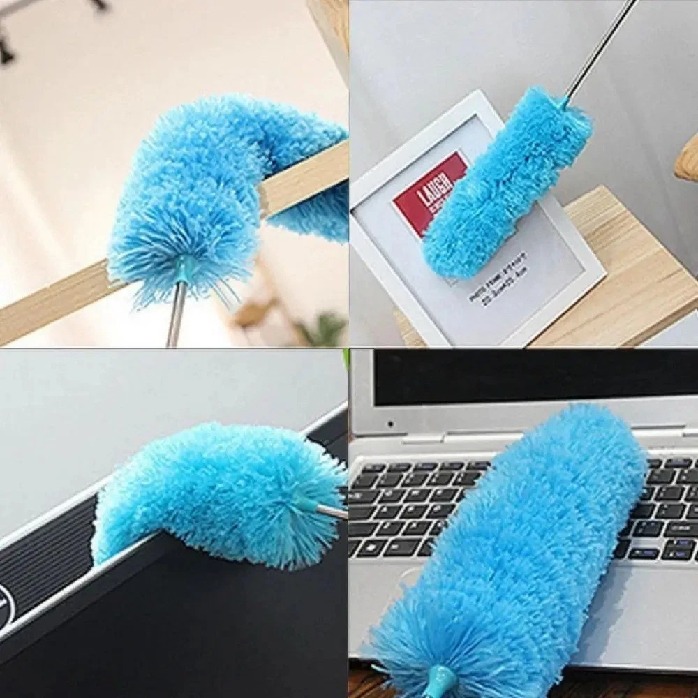 Microfiber Duster Soft Feather Dusting Brush Household Extendable Cleaning Tool