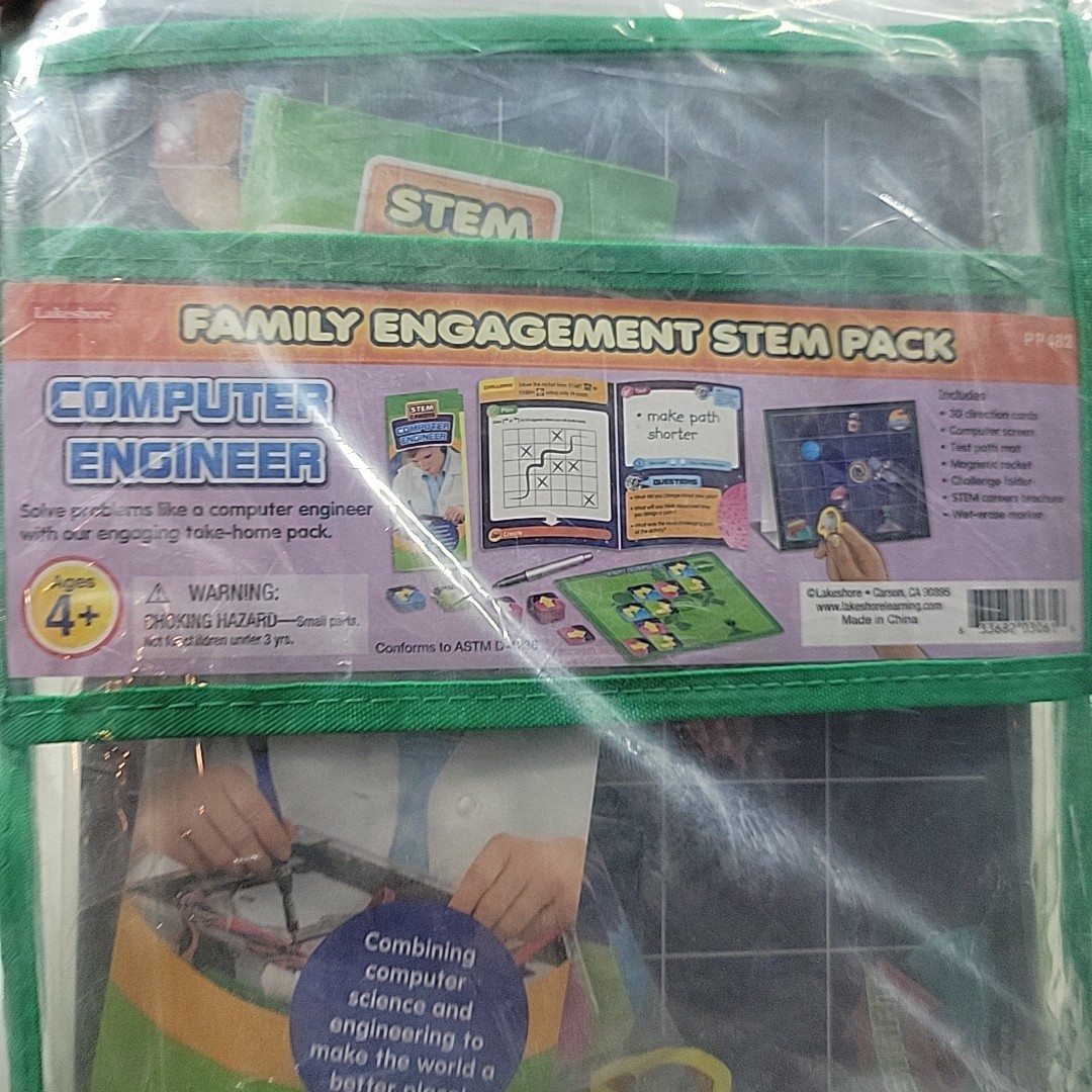 Homeschool STEM Computer Engineer Age 4 + Family Engagement Pack Lakeshore