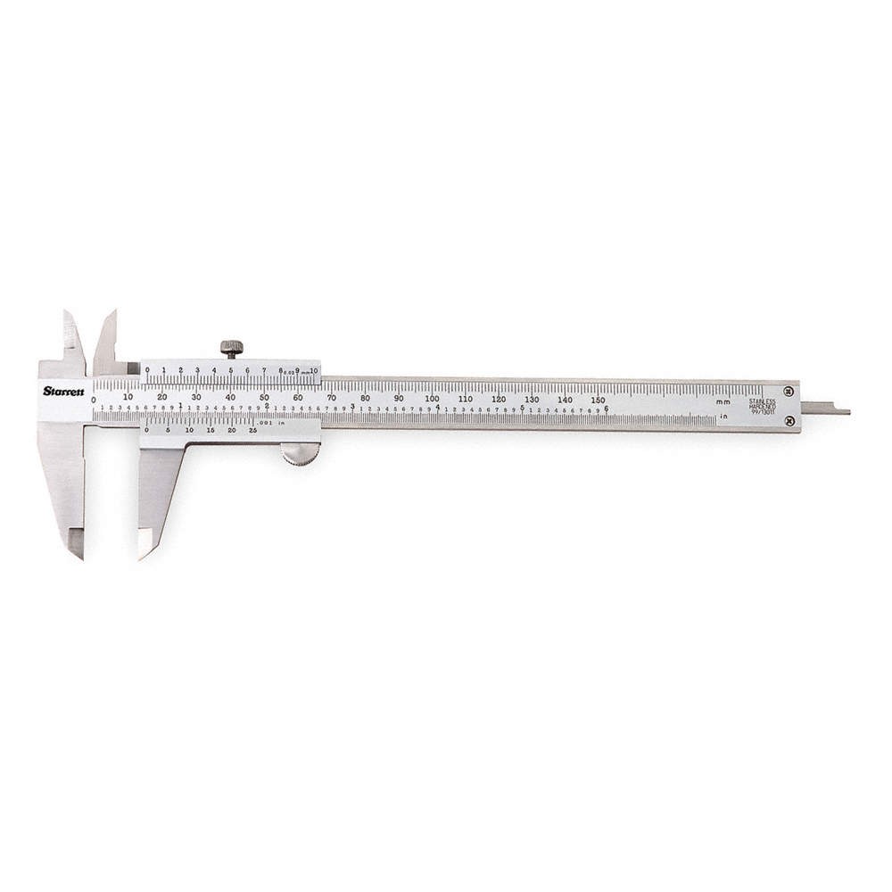 STARRETT 125MEA-8/200 Vernier Caliper w/Case,8 In/200mm 2ZUF5