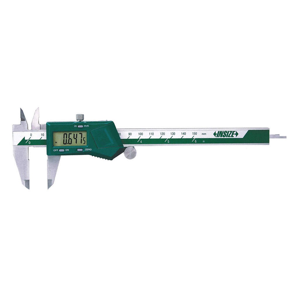 INSIZE 1108-200CAL Digital Caliper,SS,0-8"/0-200mm Range 409N61