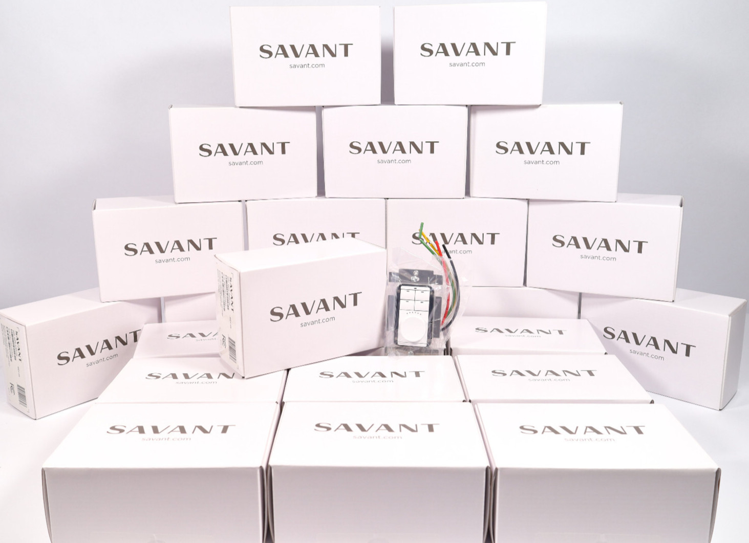 (Lot of 24) Savant WPK-SWS105-00 Echo Wireless Dial Keypad Switch Rev 18