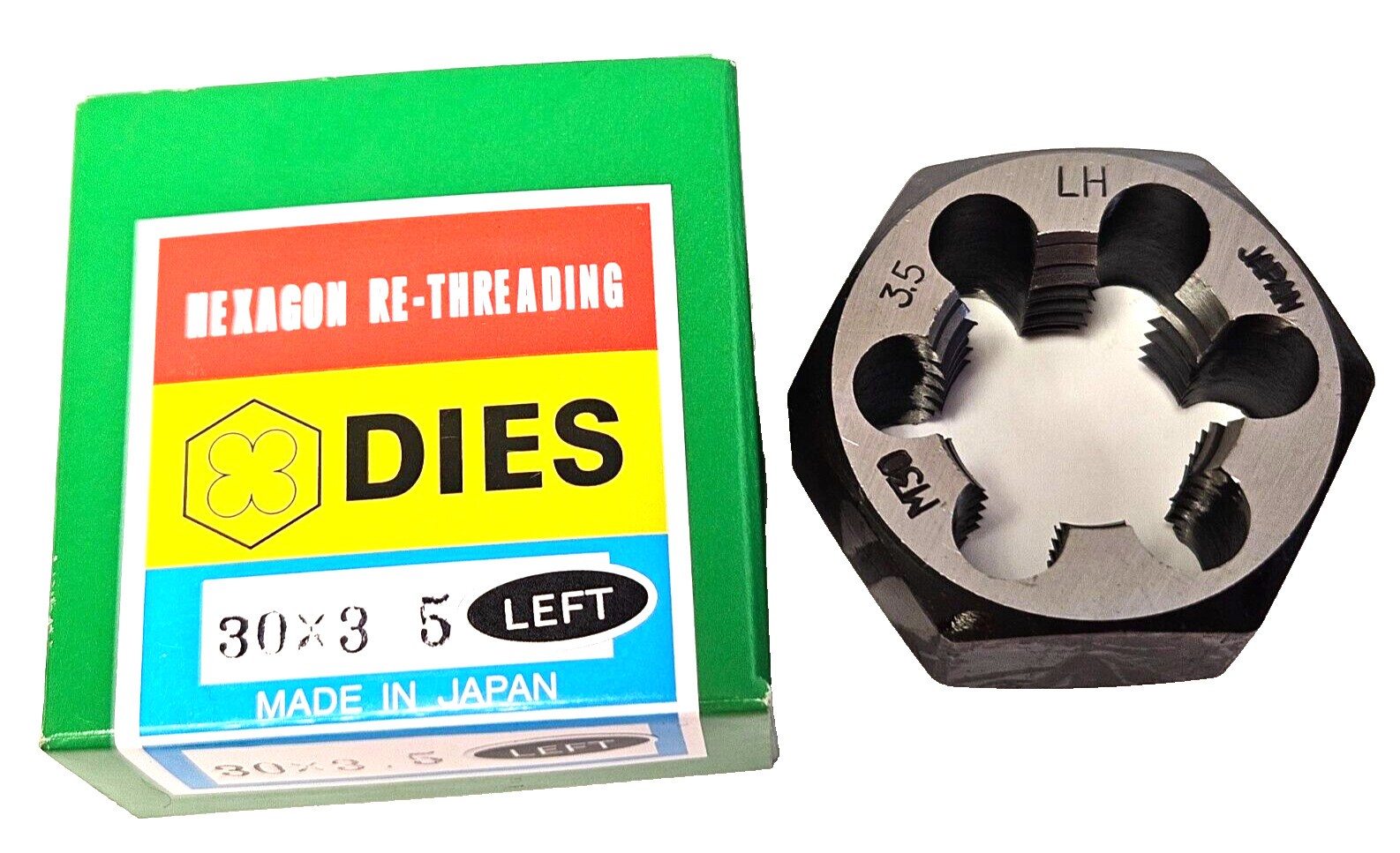 M30 X 3.5 30MM LEFT HAND Metric Hex Rethread Die 3.50 MHD70784L Carbon Steel LH