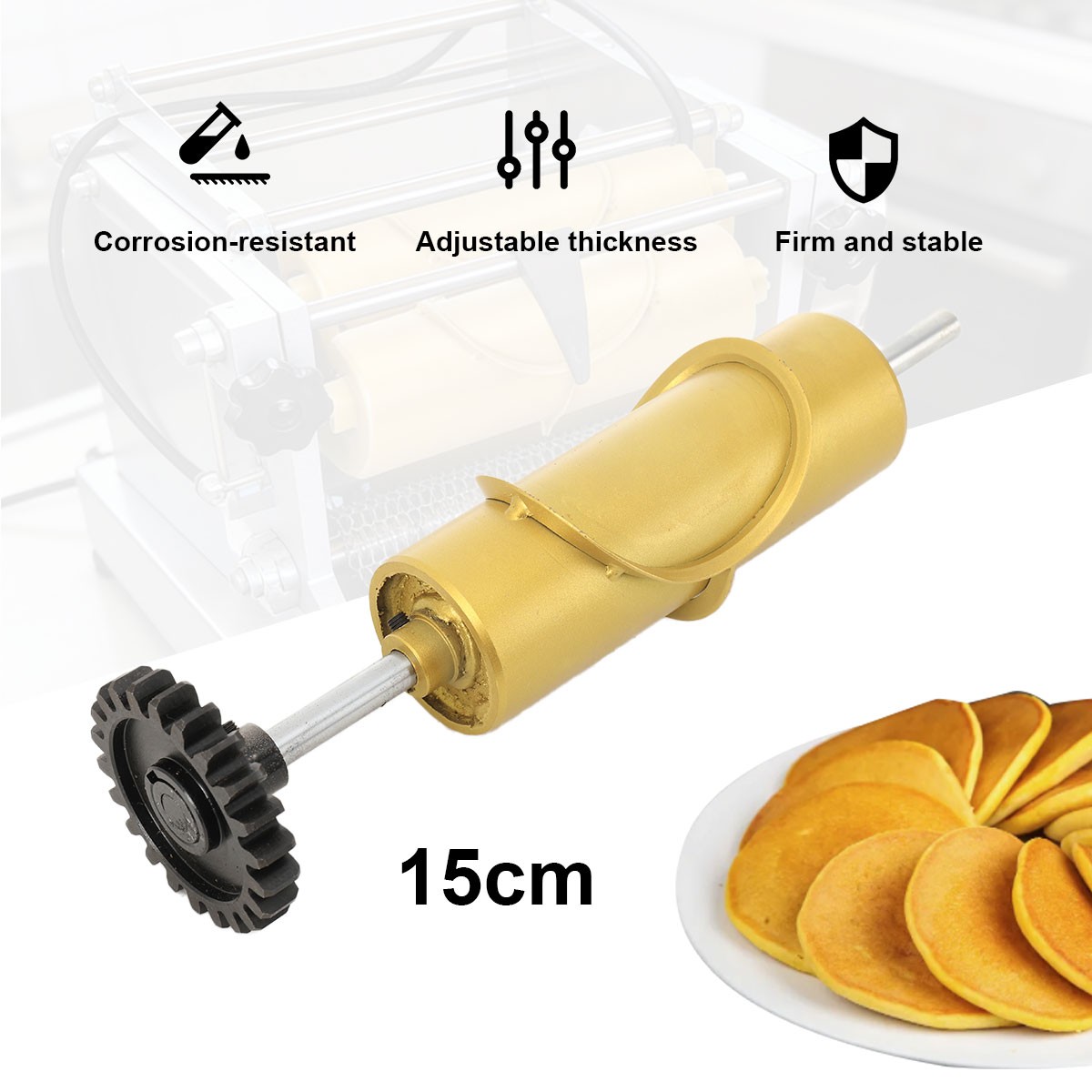 Gold 15cm/5.9inch Mould for Corn Tortilla Making Machine Tacos Maker Mould Steel
