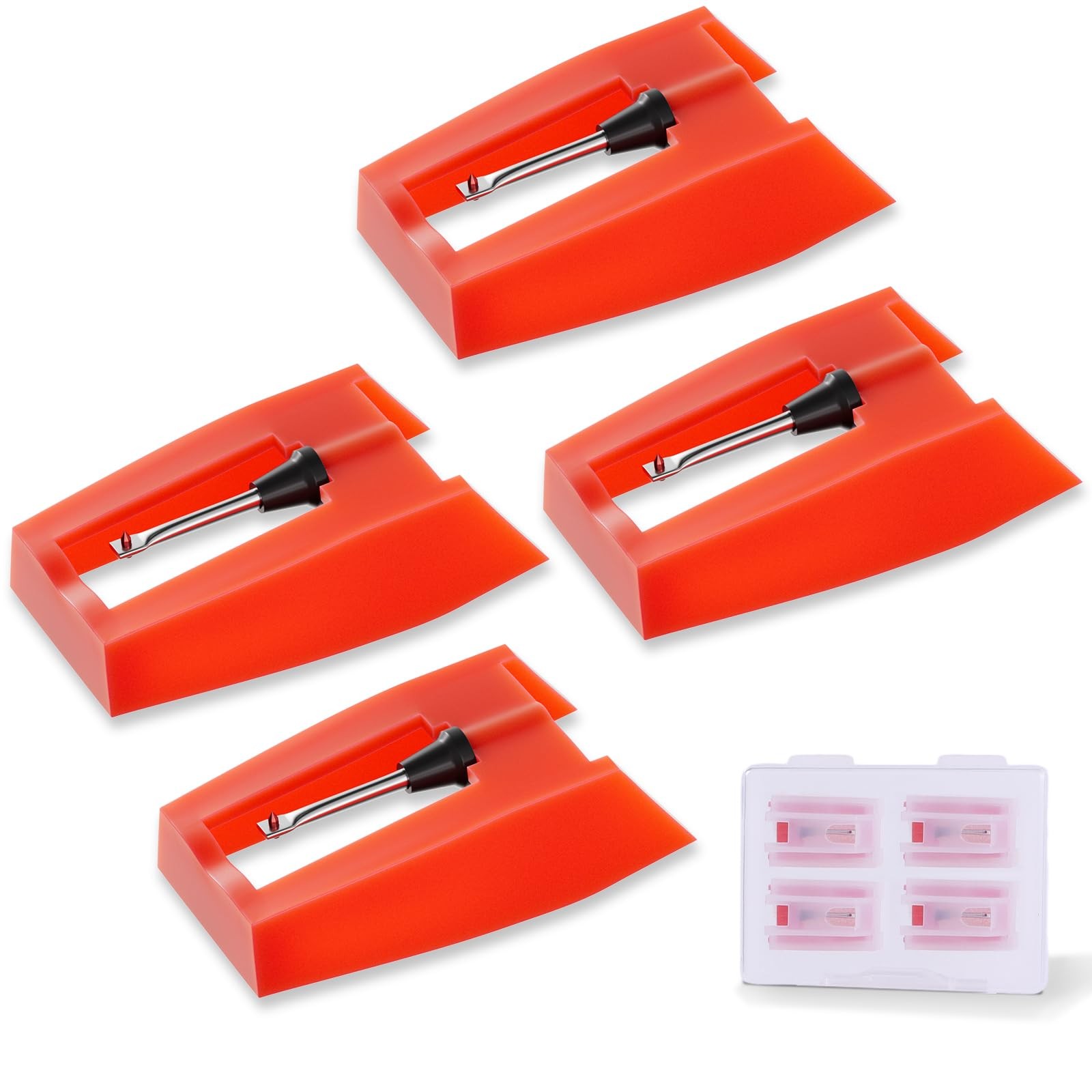 4 Pack Record Player Needle Replacement, Vinyl Needle, Easy to...