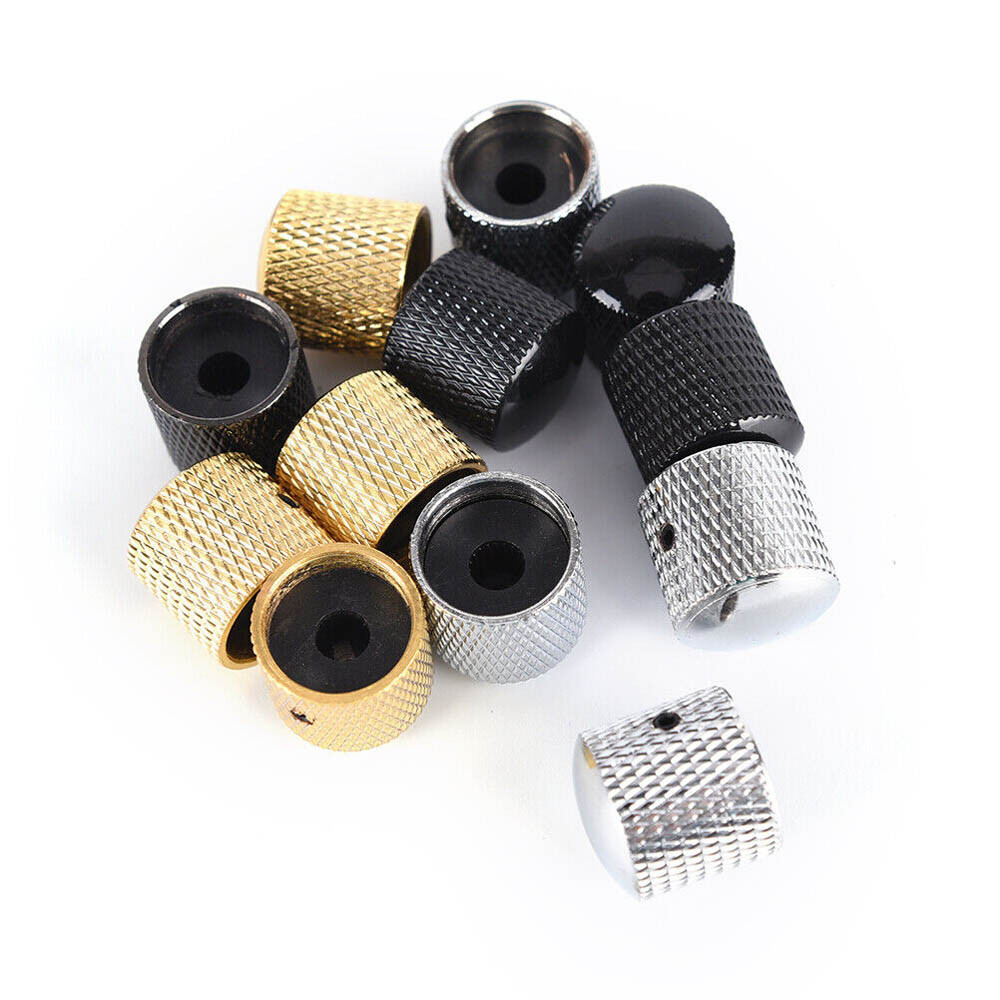 10Pcs Guitar Knobs Metal Dome Volume Tone Control Knobs for Electric Guitar Bass