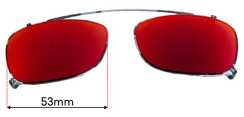 SFx Replacement Sunglass Lenses fits Ray Ban RB5228-C - 53mm Wide