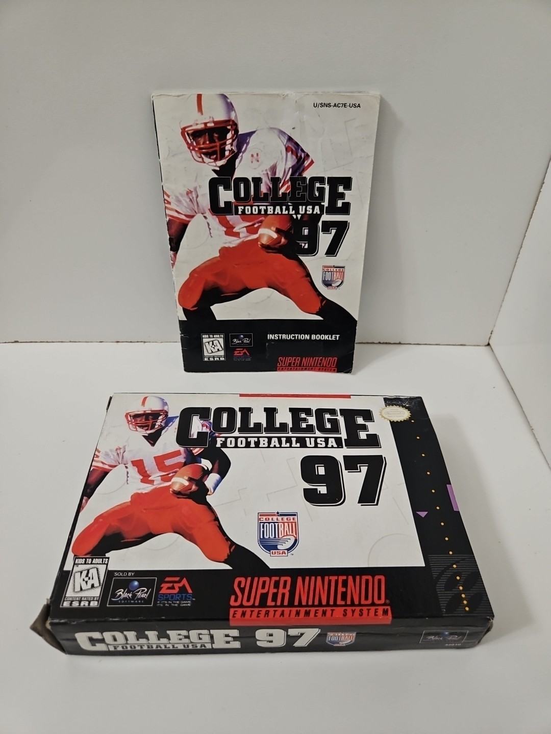 College Football USA 97 Box And Manual Only Super Nintendo SNES