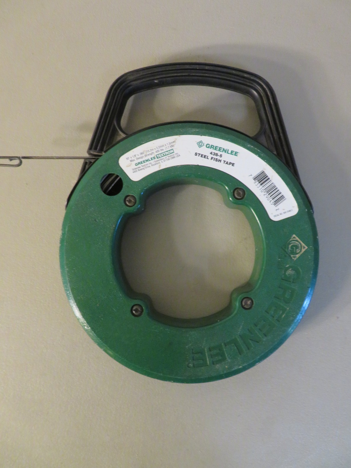 GREENLEE 438-5 Steel Fish Tape Wall Snake  50’x 1/8"x .060