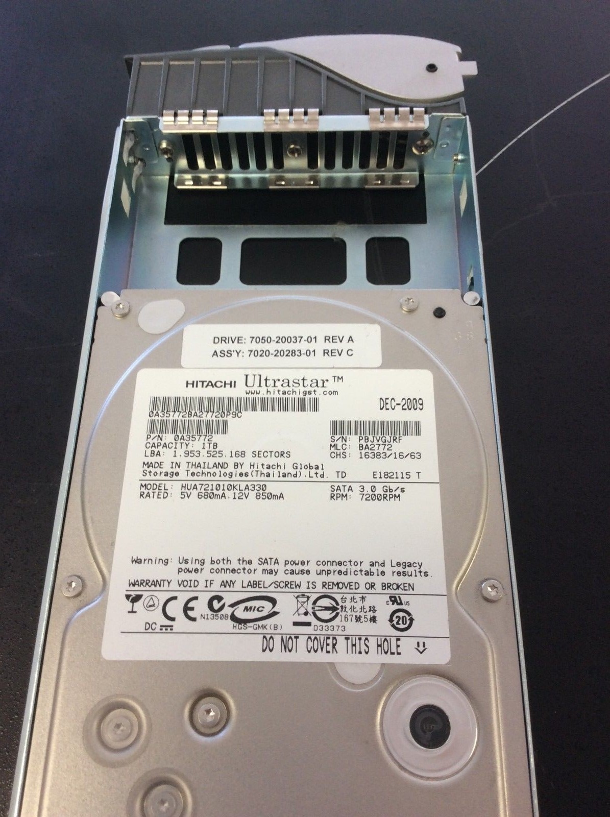 Avid Unity Spare 1 TB Drive for Unity XT Chassis or Media Engine Chassis