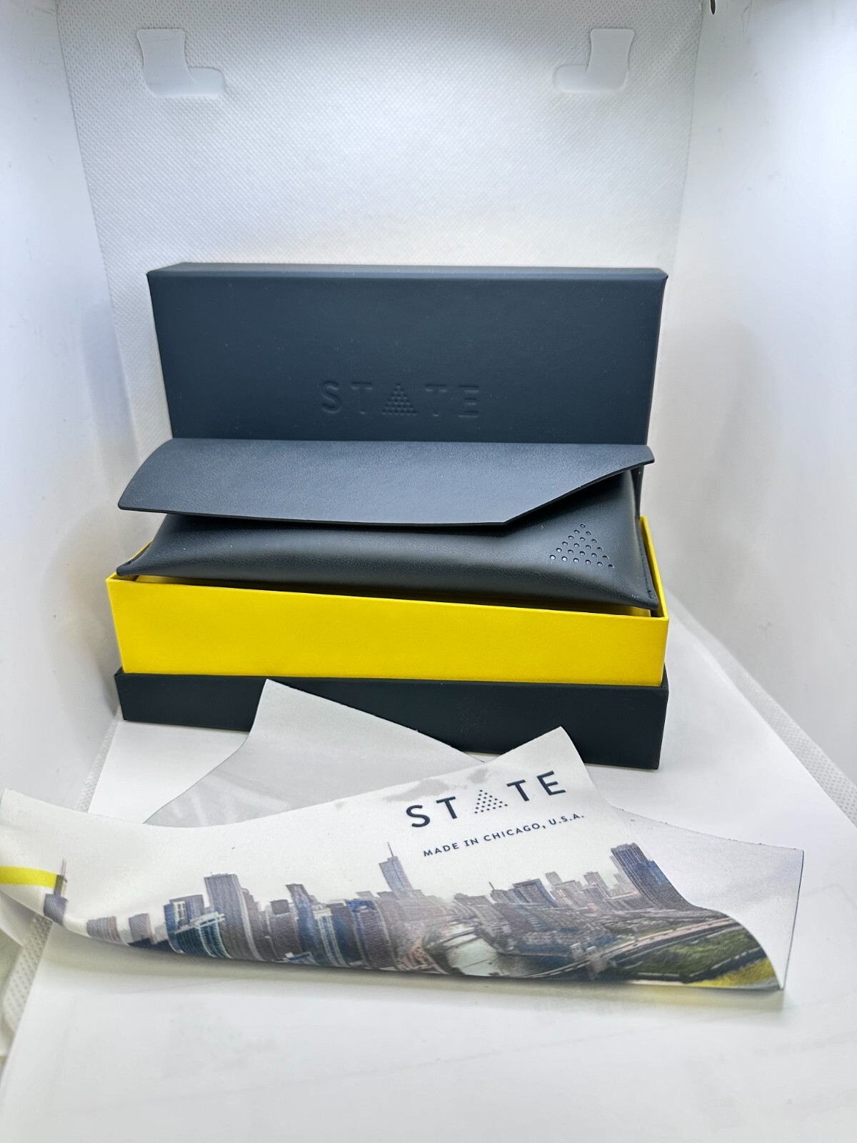 New State Optical Eyeglass Case Cloth & Presentation Box No frame