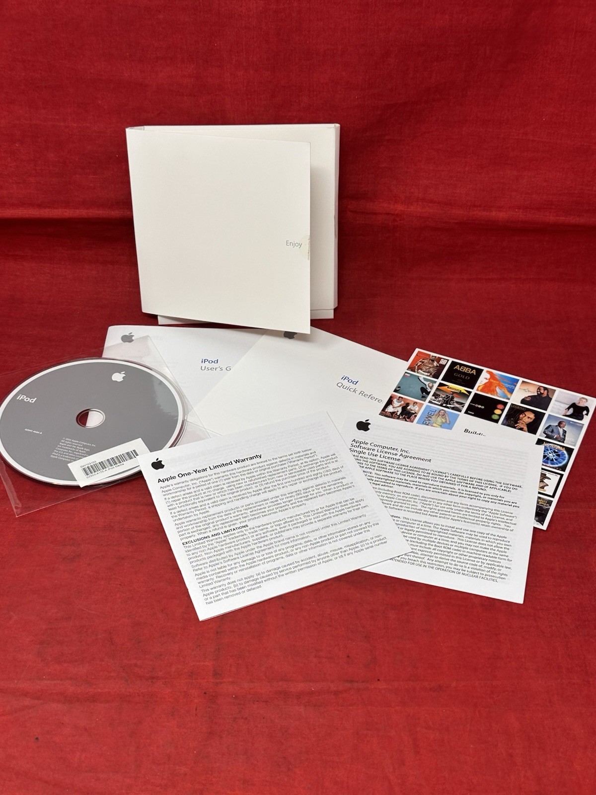 2003 APPLE iPod iTunes Installation Software CD Disc Software AND Manuals