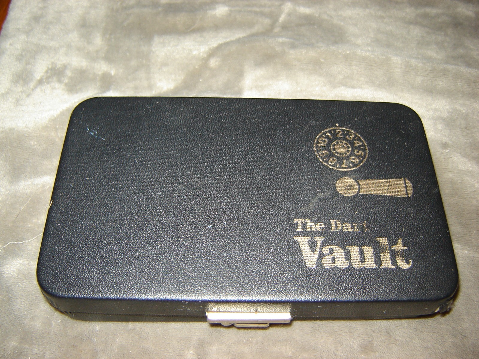 Vintage The Dart Vault Hard Case with 6 Soft Tip Darts and extra Dart parts VG++