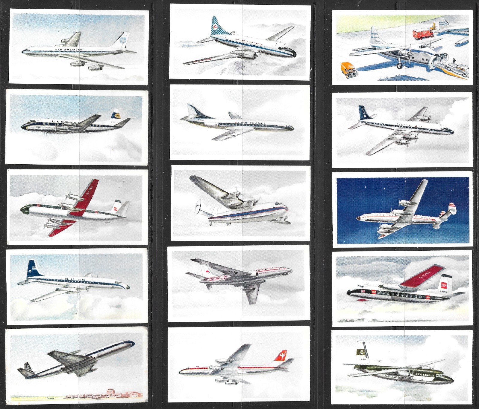 Vintage "I-Spy Aircraft" -"Tobacco" Cards, Priory Tea, Complete Set of 50