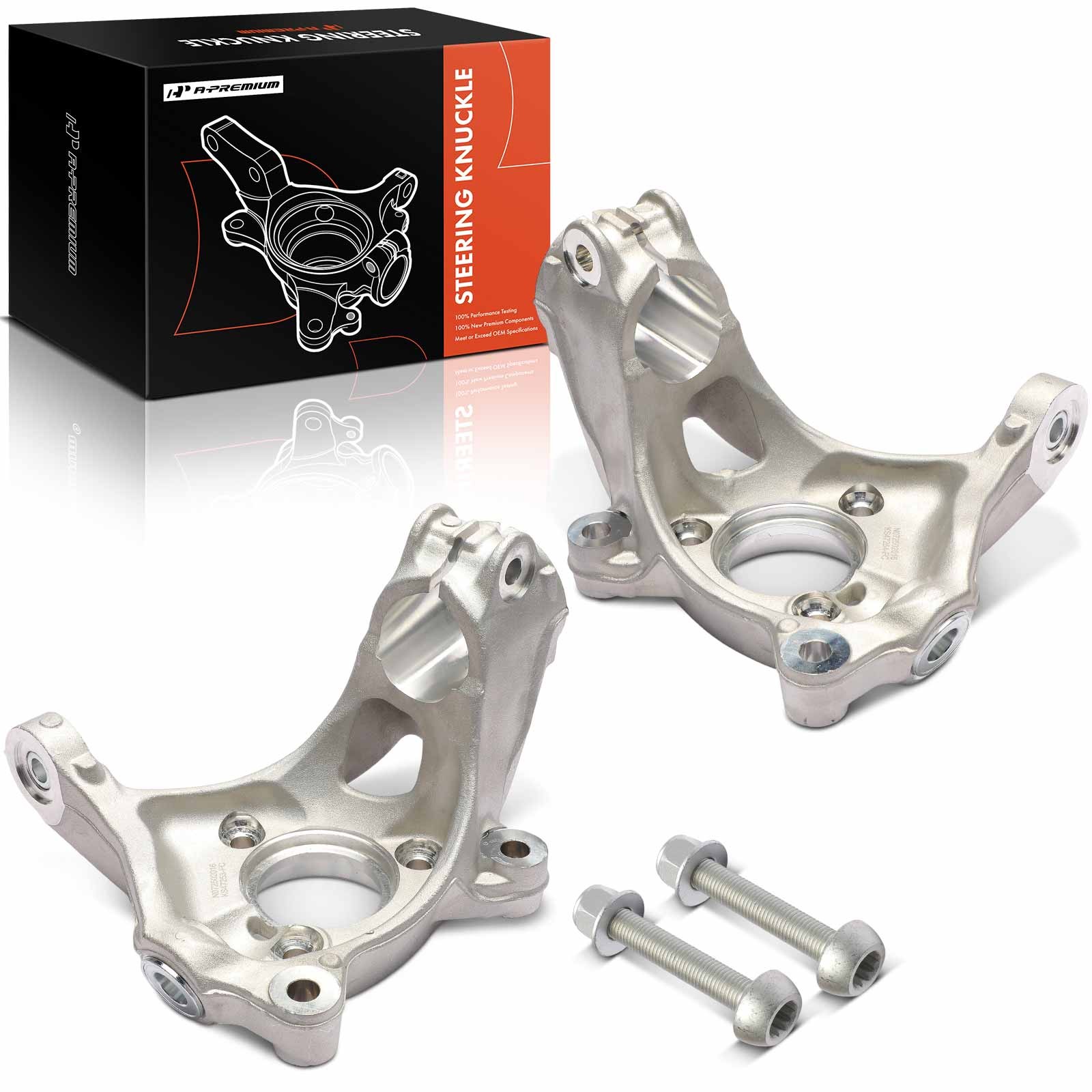 A-Premium Pair Front Steering Knuckle for Volkswagen Jetta 21-24 Tiguan 18-24