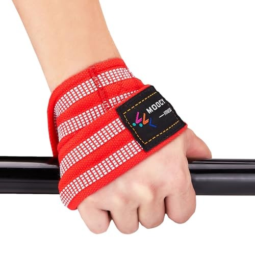 Figure 8 Lifting Straps - Deadlifting & Powerlifting Medium Reddish black