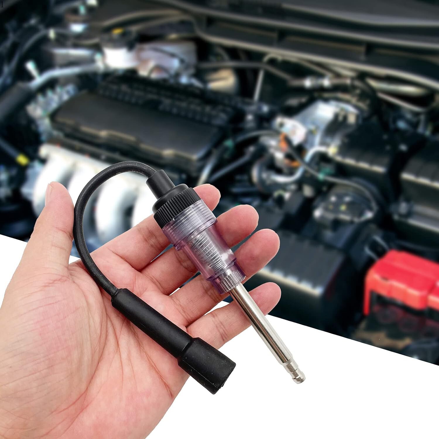 2 Pcs Inline Spark Plug Tester, Plug Engine Ignition Tester, Auto Motorcycle