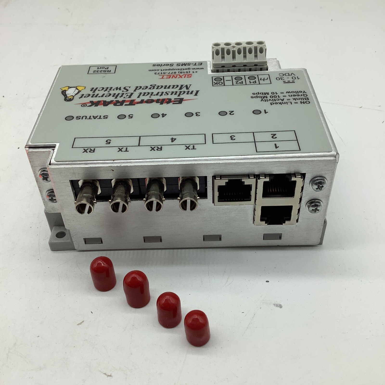 EtherTrak, SIXNET, ET-5MS-4 ST,Switch,(1 Pc In Lot)2616-83
