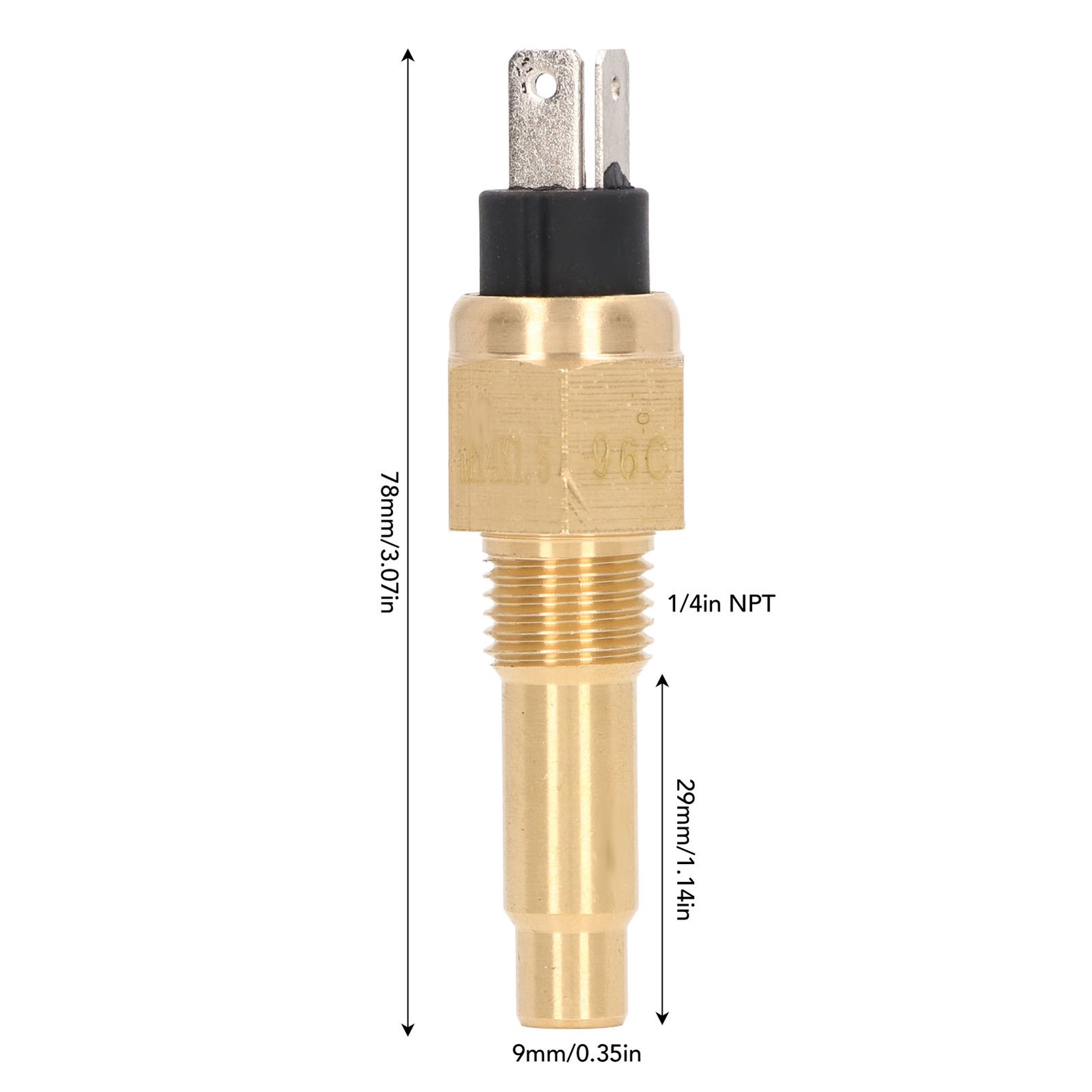 Engine Temperature Gauge Sensor Practical Anti-Aging Water Temperature Sens FRQH