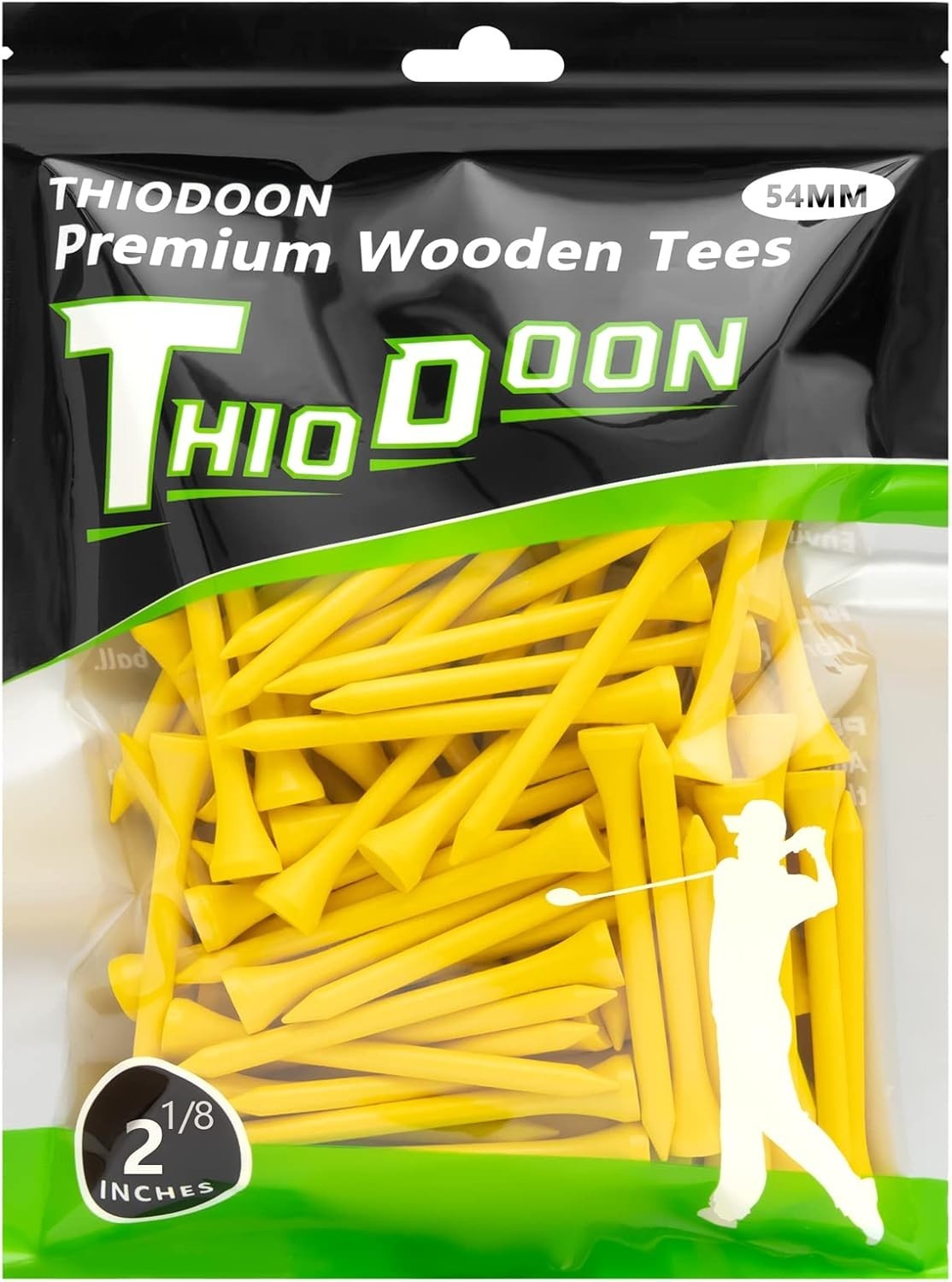 Professional Golf Tees - 100 Count, Multiple Colors, Sizes for Enhanced Accuracy