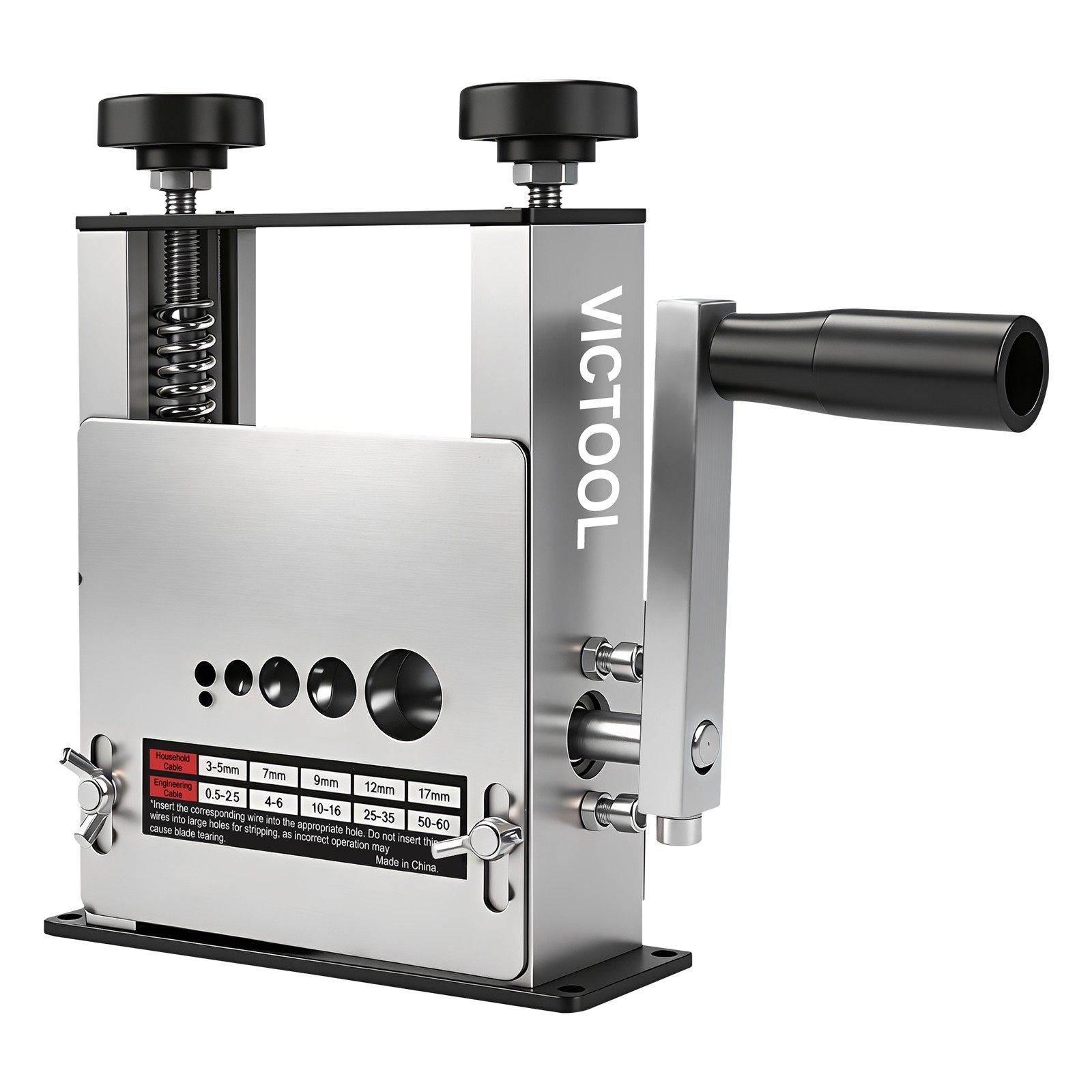 Manual Wire Stripping Machine 6 Channels 3-17mm Drill Powered Cable Stripper