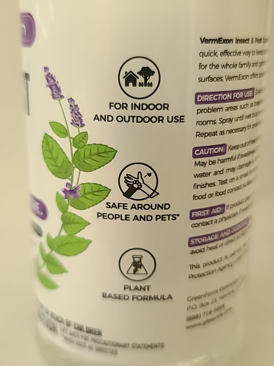 PEPPERMINT OIL Insect & Pest Control Spray – 16Oz NATURAL PLANT-BASED Bug Killer