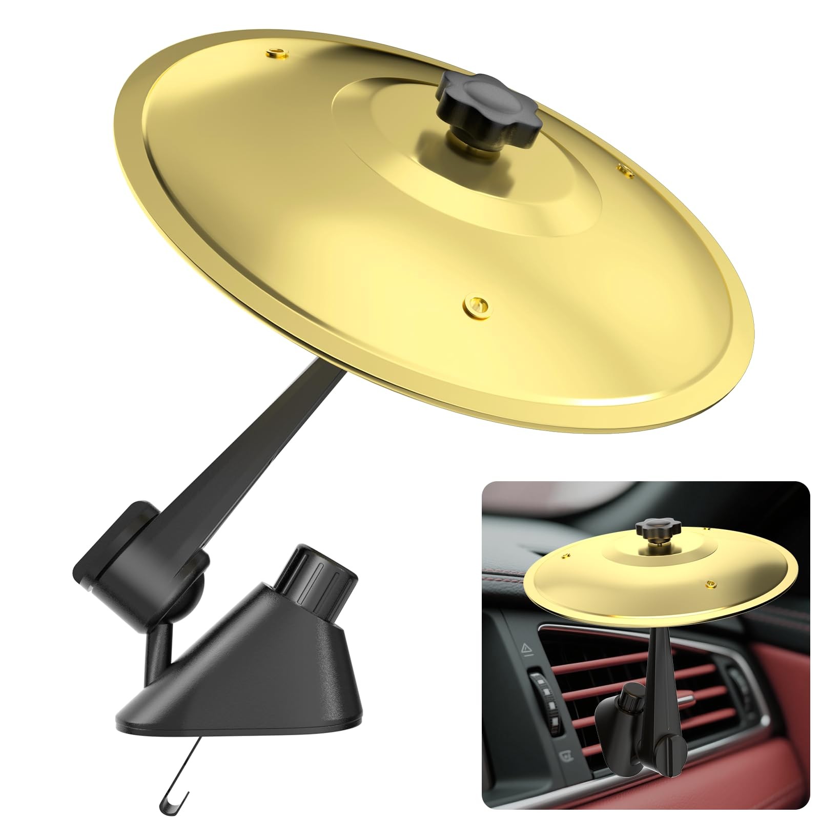 Car Cymbal Air Vent, Mini Car Crash Cymbals, Add Fun to Your Drive with Car D...