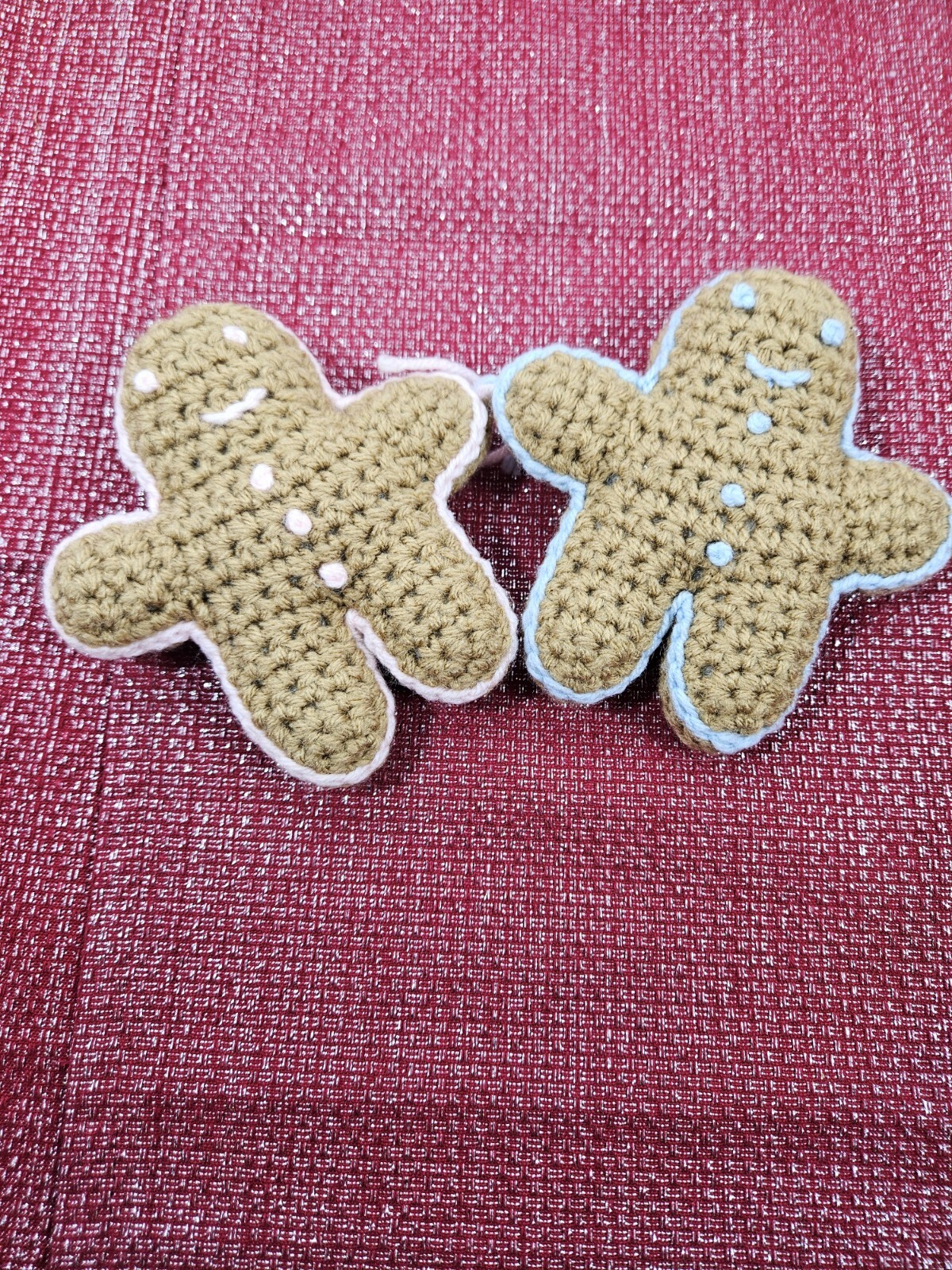 Handmade Crocheted Gingerbread Friends