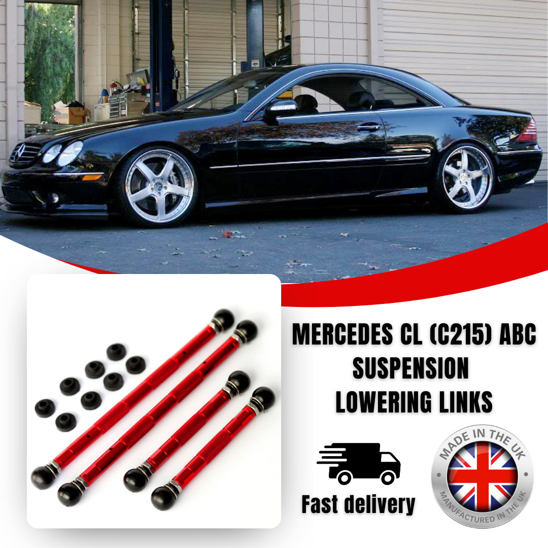 MERCEDES CL55 EVOLUTION LOWERING LINKS KIT C215 CL500 CL65 (ADV. ADJUSTMENT)