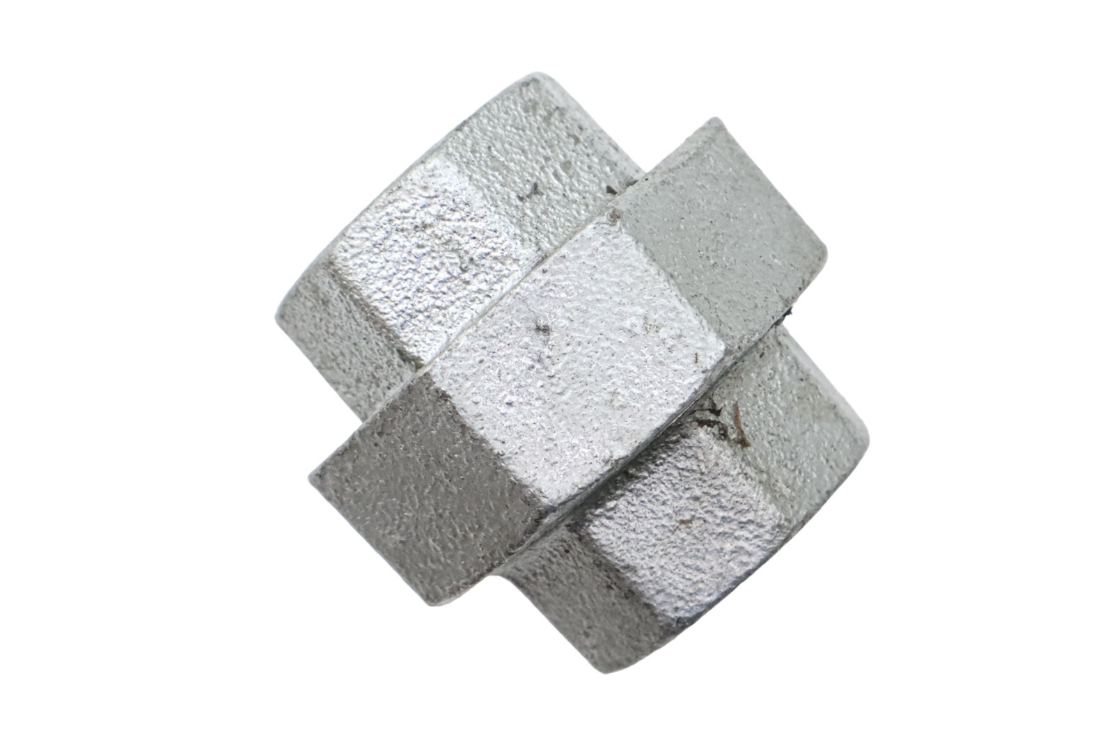150# Galvanized Iron 1-1/2" Union w/ Brass Seat – Threaded & Durable