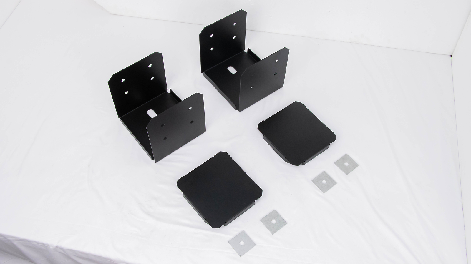New 2-Pack 10x10 Post Base for Concrete with 1-Inch Standoff Pergola Bracket Kit
