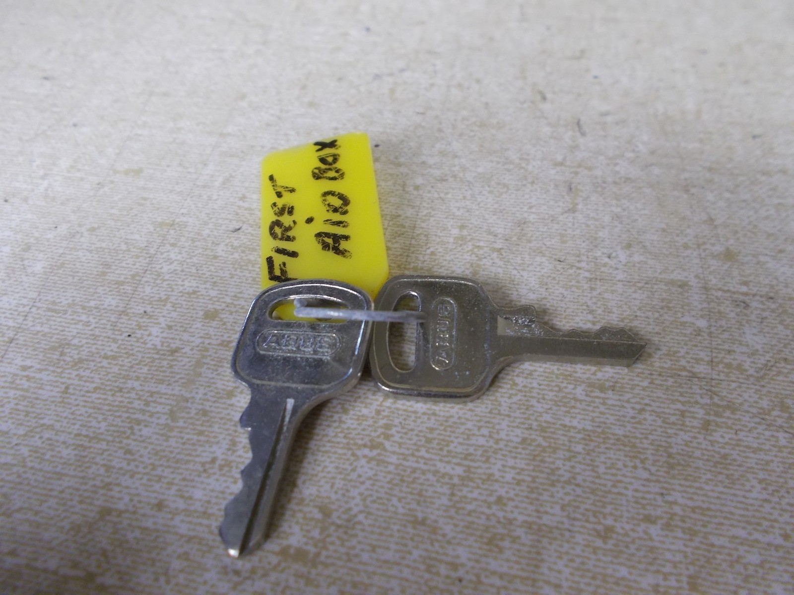 Set of 2 ABUS First Aid Box Keys *FREE SHIPPING*