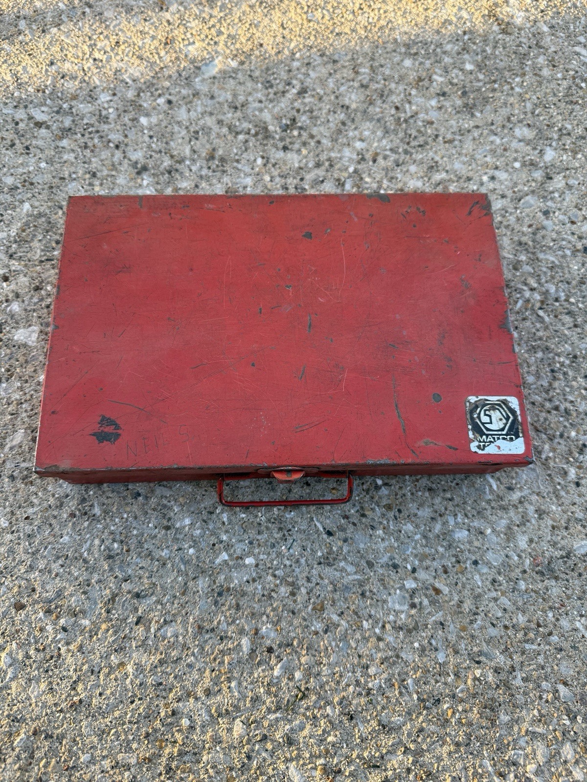 Matco Tools Red Metal Storage Box 10-1/4” L X 6-3/4" W X 2" T