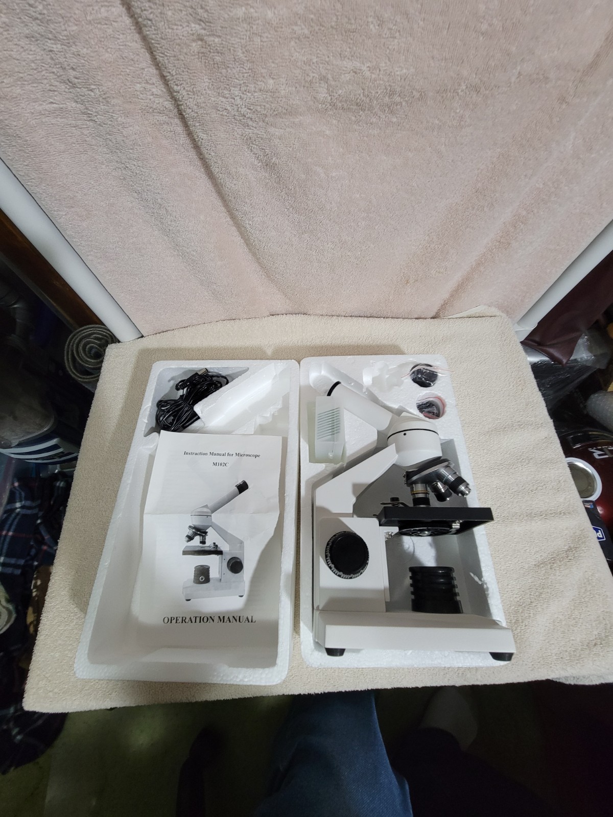 AMSCOPE M102C BIOLOGICAL SCIENCE STUDENT COMPOUND MICROSCOPE