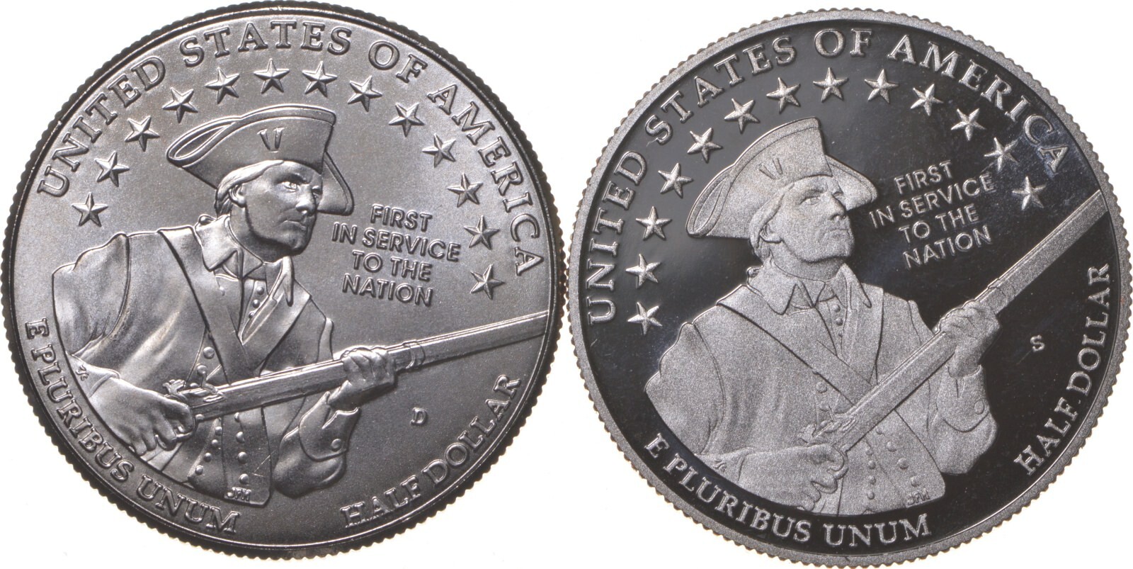 2011 Proof & Unc Army Commemorative Half Dollar Set
