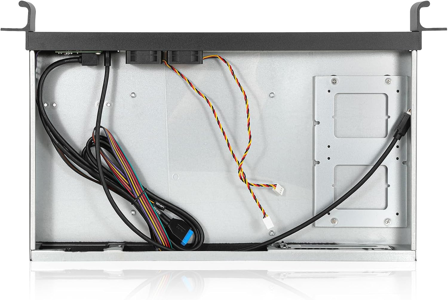 1U Compact Server/Desktop Mini-Itx Chassis - 9.84" Depth,Supports Mini-Itx Mothe
