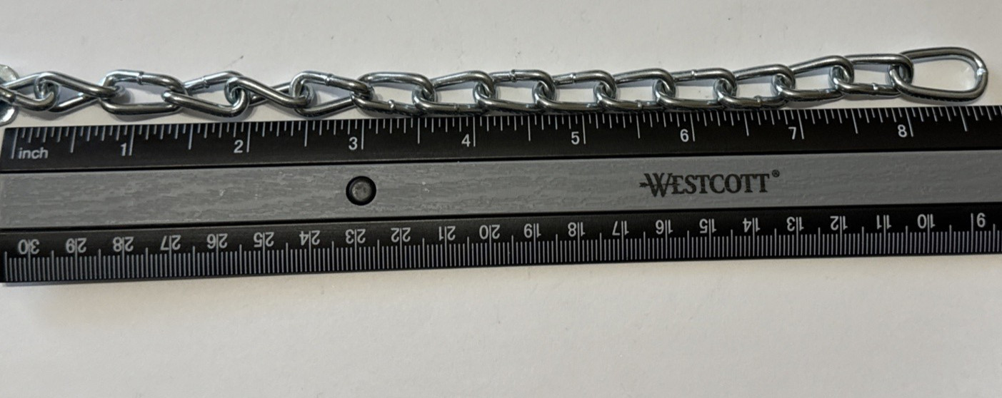 Master Lock Chain, 9" Zinc Heavy Duty 71CH