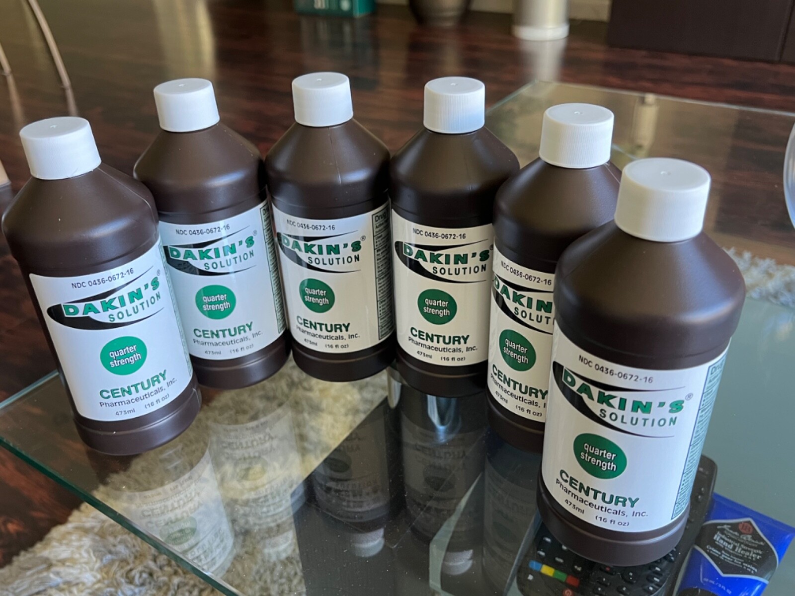 6 Century Pharmaceuticals 0436-0672-16 Dakin's Solution-Quarter Strength Sodium