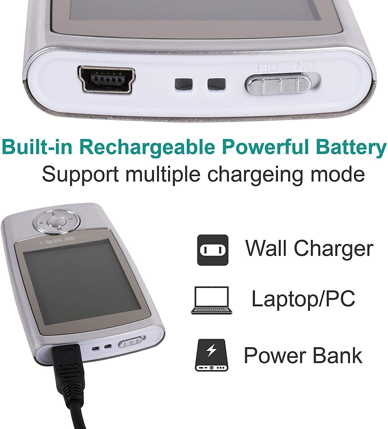 Tens Unit Muscle Stimulator Electric Pulse Massager Belt+Slipper Muscle Recover