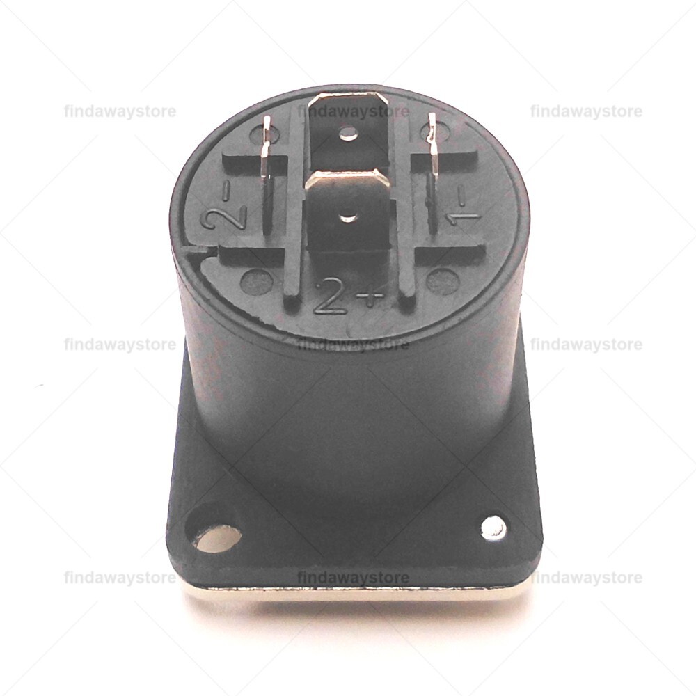 10 Replacement Speakon Connector 4 Pole W/ Metal Panel Mount for Neutrik NL4MP