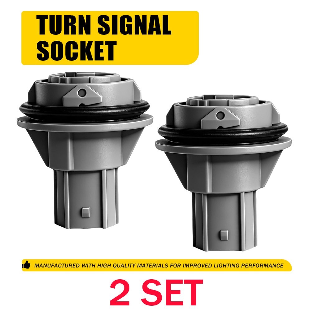 4PCS Front Turn Signal Lamp Bulb Sockets Gray Front For 2013-2017 Honda Accord