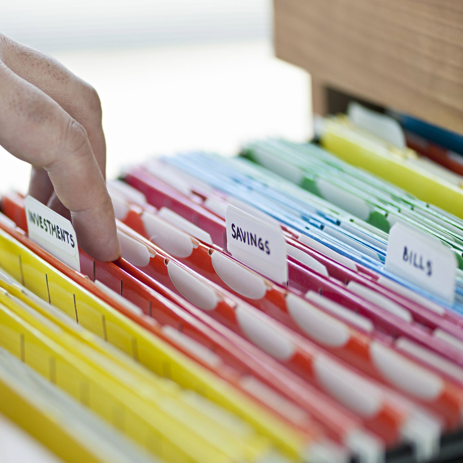 3" File Folder Labels, 24pcs File Folder Tabs with Inserts Labels, Red Slot