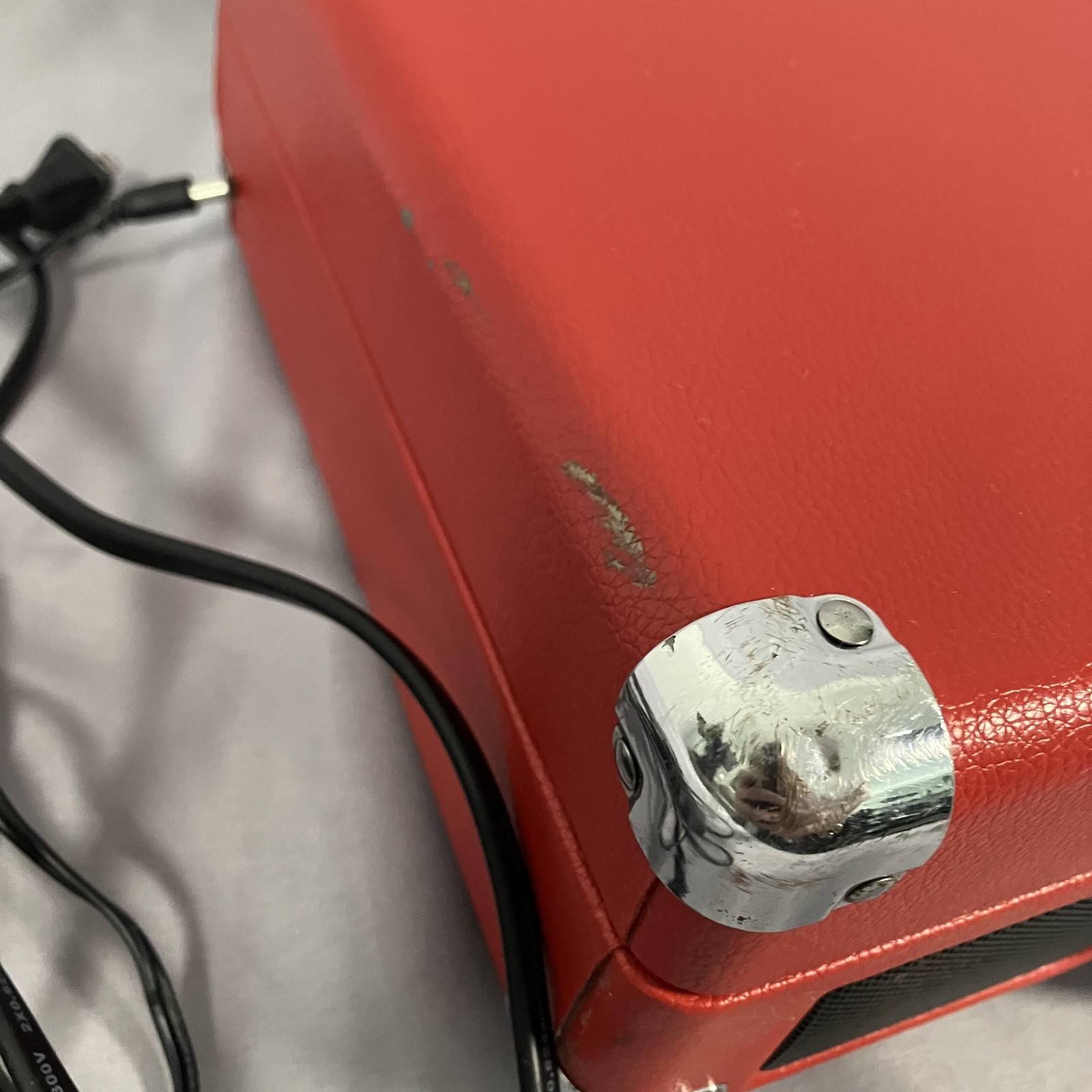 Crosley CR8005D-RE Red Bluetooth 3-Speed Suitcase Turntable Stereo Record Player