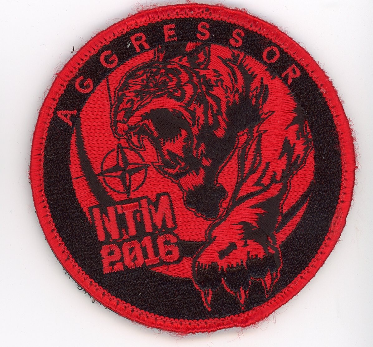 PATCH SPAIN ZARAGOZA AFB 15th WING F/A-18 NTM TIGER MEET 2016 MISSION AGGRESSOR