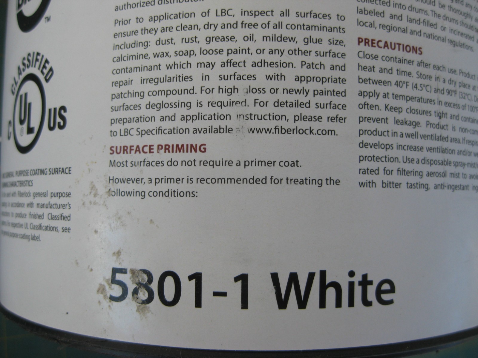Fiberlock Lead Barrier Compound, Two Gallons, Lead Abatement Product.