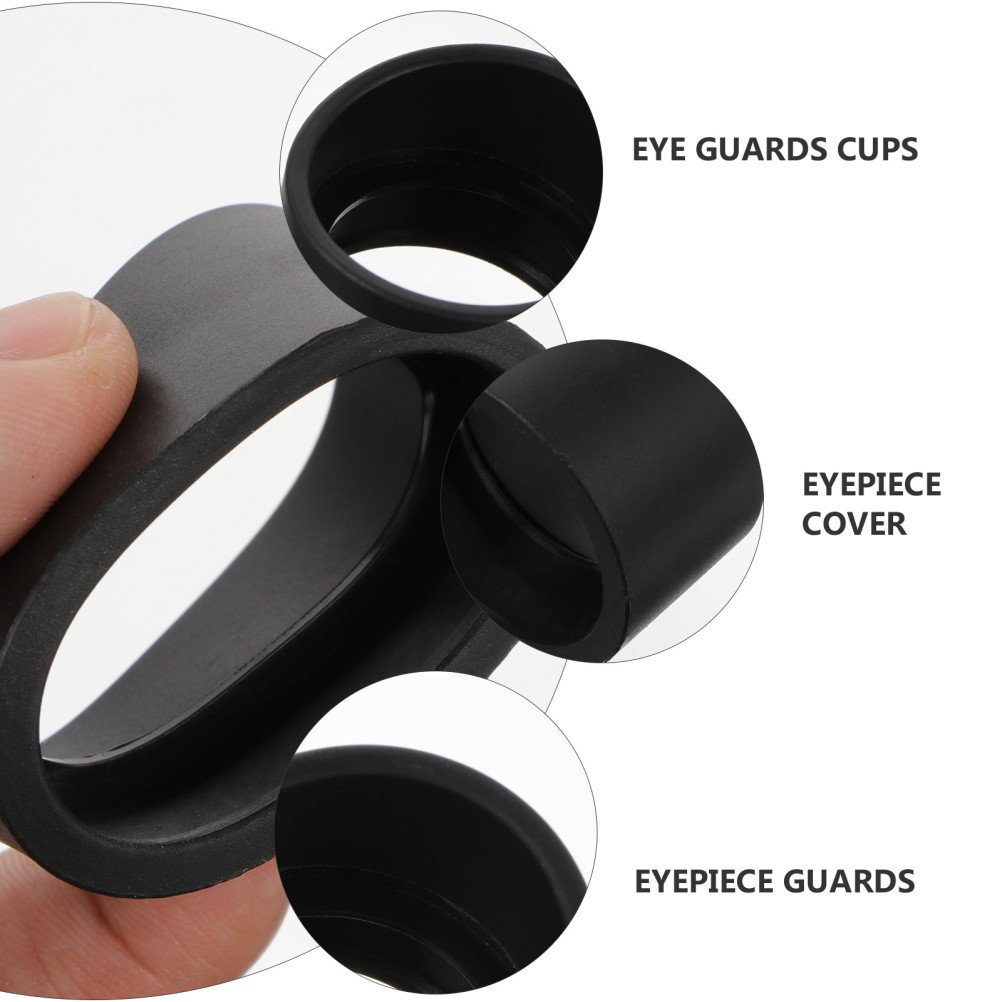 2 Pcs Microscope Accessories Goggles Travel Rubber Eye Cup Optical